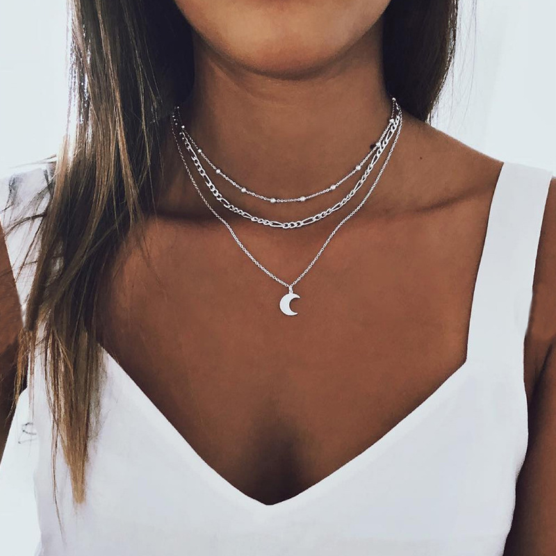 Moon Pendant Necklace