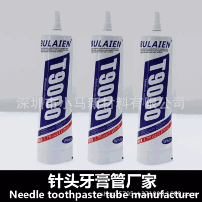 Manufactor Customized Syringe needle Toothpaste Plastic pipe Customized 30 Tube packing T9000 Industry glue Chemical pipe