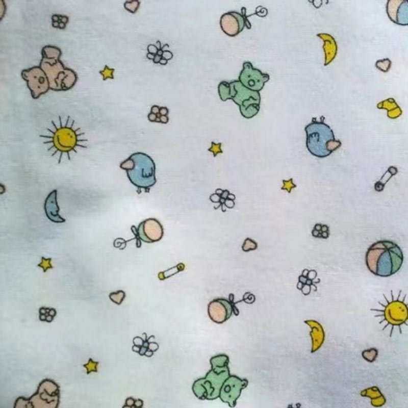 热卖爆款医用宝宝绒面料医院用布白绒 宝宝睡衣家居服布料