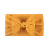 Soft nylon children's hair accessory with bow, headband, scarf, European style, no hair damage