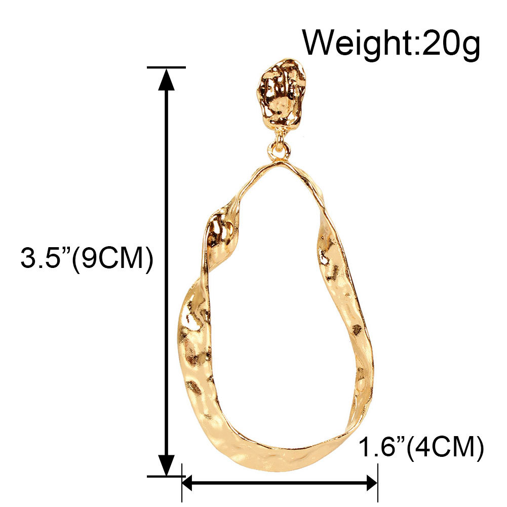 Lady Fashion Ethnic Style Geometric Plating Metal No Inlaid Earrings display picture 1