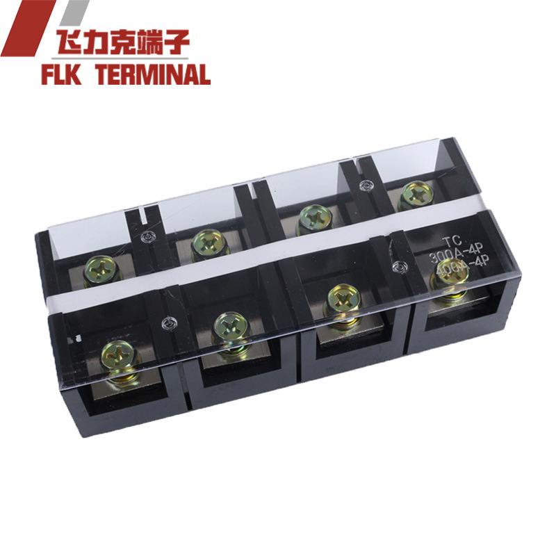 厂家直销接线排TC-3004大电流接线端子300A4位板式成套端子排