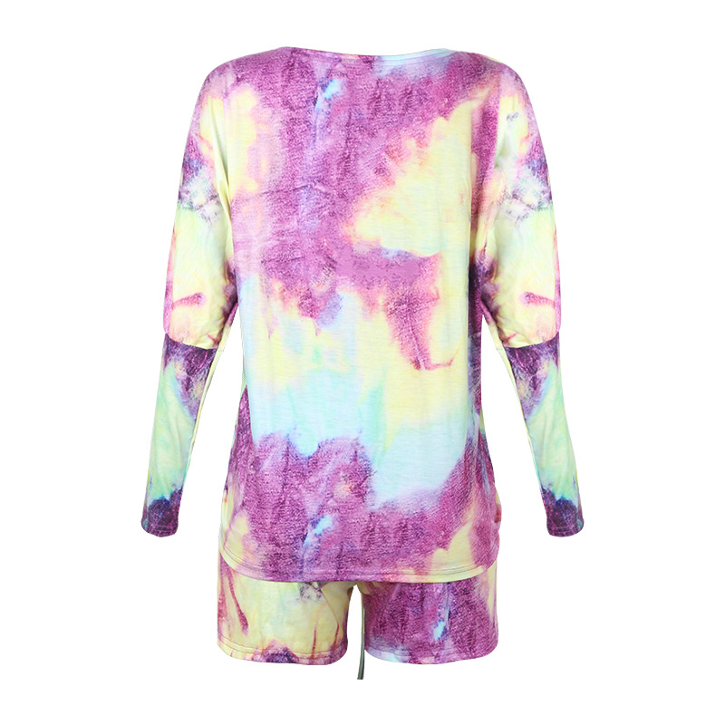 hot style women's summer loose printing home wear casual suit NSKX5973