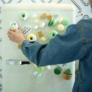 Dessert strong magnet, decorations, realistic magnetic donut, fridge magnet