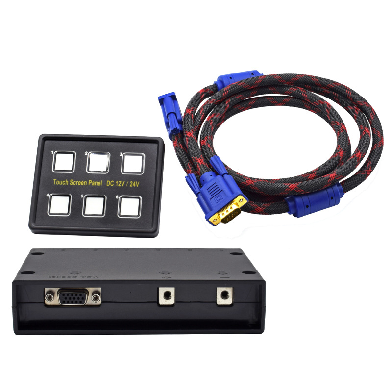 房车汽车触控摸开关巴士轮船游艇智能控制感应开关6位解屏面板