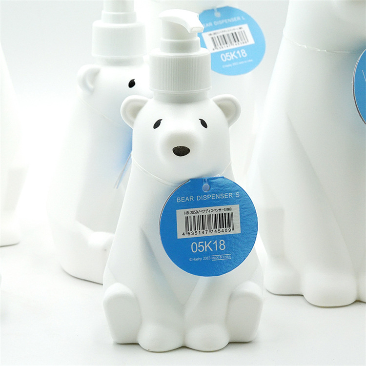 Korean Internet Celebrity Polar Bear Hand Sanitizer Bath Shampoo Dispenser Lotion Bottle300 ML
