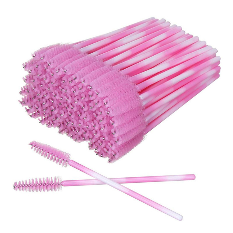 Cepillo de pestañas espiral desechable color Rod rizador de pestañas cepillo de cejas mini cepillo de pestañas peine de pestañas herramienta de maquillaje