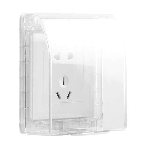 86 Type Bathroom Outdoor Adhesive Switch Socket Protection Face Cover Splash-proof Waterproof Box Socket Waterproof Cover 