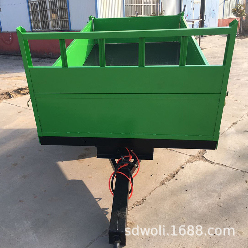 Self unloading Trailer 8 Forklift Traction type Flat trailer Traction type Flat car Tow walk Heavy Tool car