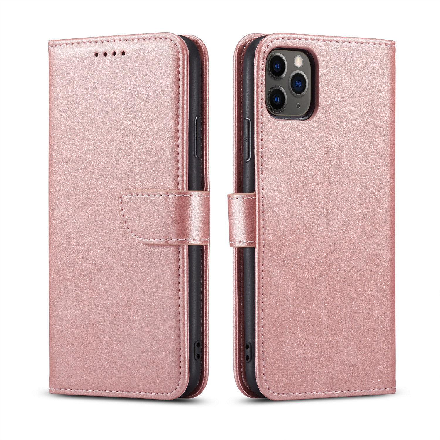 Téléphone Cas  Solide Couleur Étui En Cuir Nouveau Veau Motif Flip Étui De Protection display picture 2