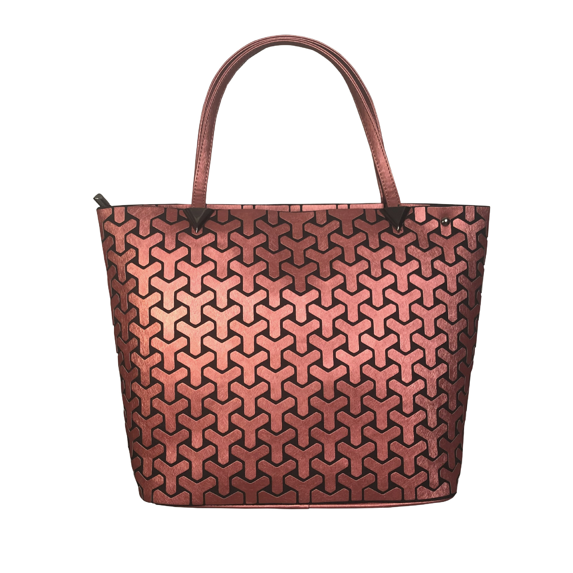 Women's Silk Bucket Bag Geometric Shoulder Handbag For Women_voghion.com