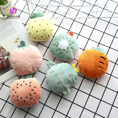 Color matching fruit hair accessories Japanese cartoon plush brooch cute diy bag jewelry accessories clothing accessories wholesale