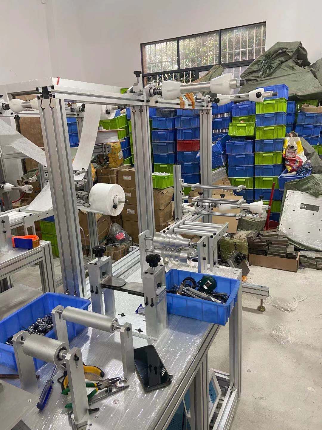 口罩机配件面板框架立柱安装板主体结构打片机整机全套