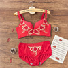 Underwear, set, oolong tea Da Hong Pao, coloring book, supporting birthday charm, sexy wireless bra