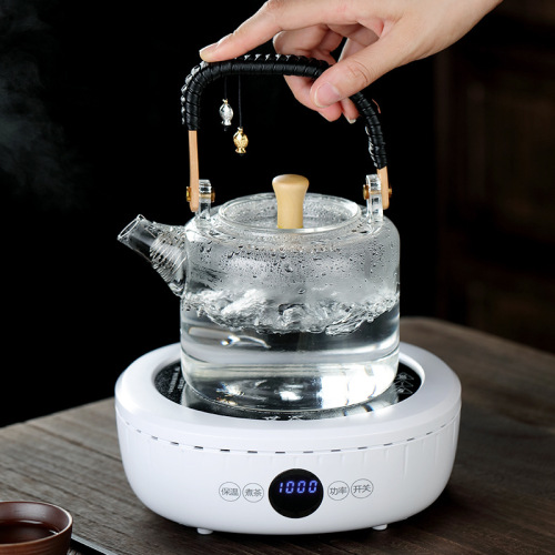 Electric Ceramic Stove Tea Maker Household Tea Boiler Tea Set Glass Kettle Steaming Teapot Fully Automatic Compact Tea Maker Kit