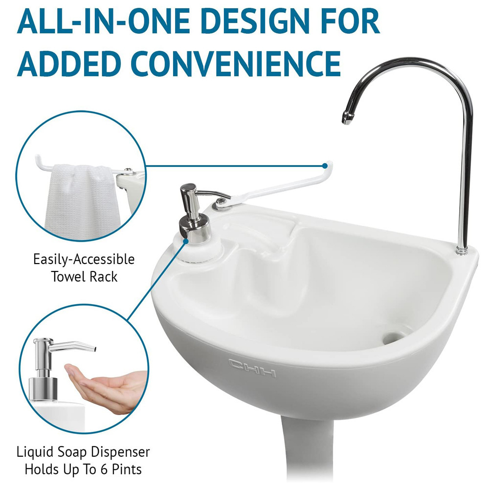 外贸移动便携式户外洗手台 简易休闲野餐工地车间脚踏洗手台