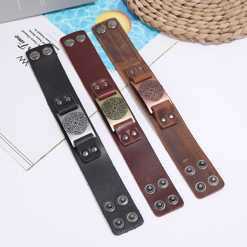 Punk Leather Simple Fashion Bracelet display picture 7