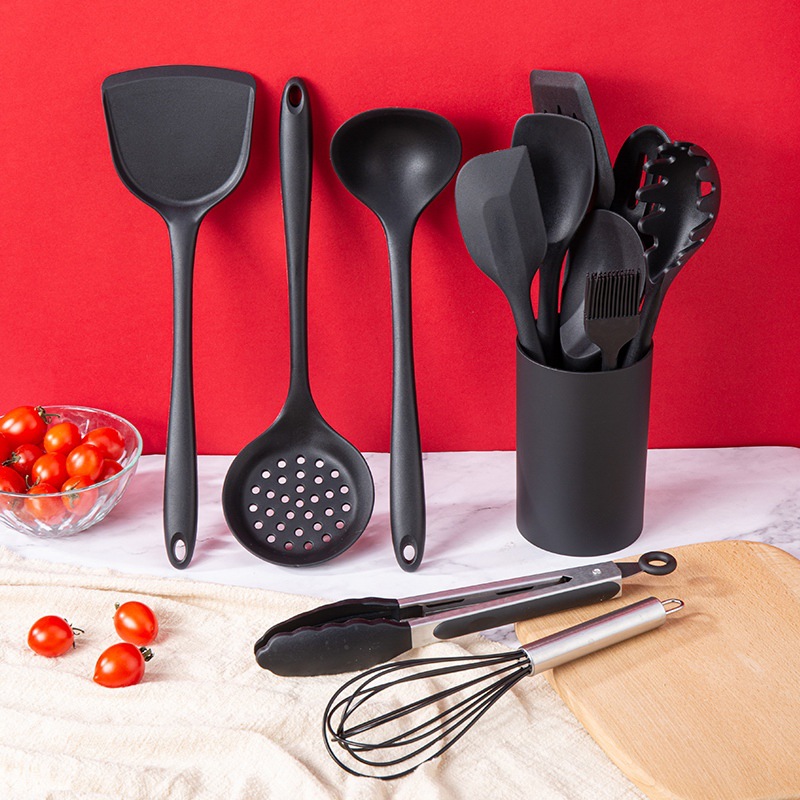 kitchen tools silicone kitchenware 12-piece cooking spoon spatula non-stick spatula 10-piece kitchen utensils