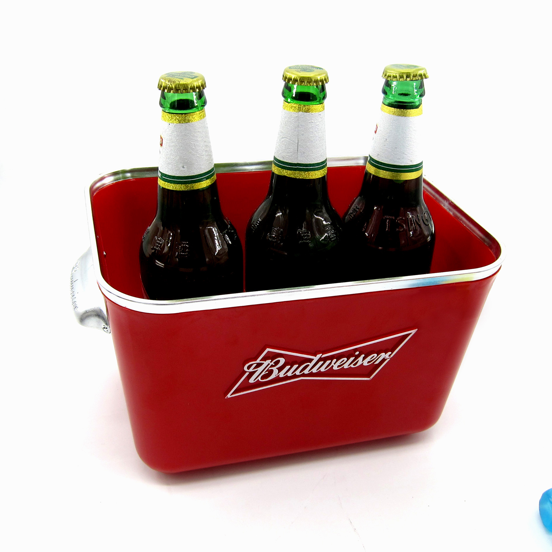 2020外銷新款6瓶裝啤酒桶    bud ice bucket PS冰桶冰酒器