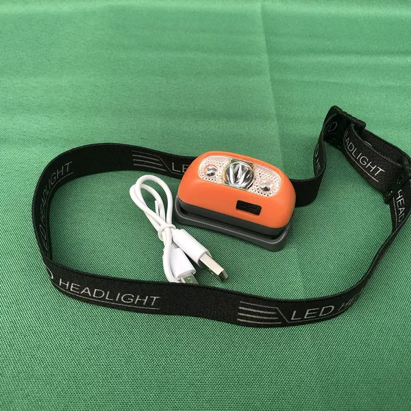 Outdoor camping headlight strong light charging super bright portable waterproof head-mounted fishing equipment miner lamp induction lamp