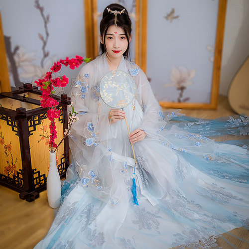 Hanfu super fairy breast length, breastlength, Ru skirt, adult Hanfu women's country elegant fairy suit