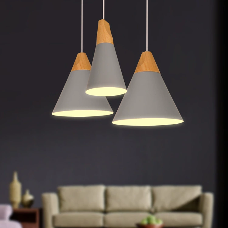 Scandinavian minimalistic retro coffee bar ceiling lamp, creative lampshade