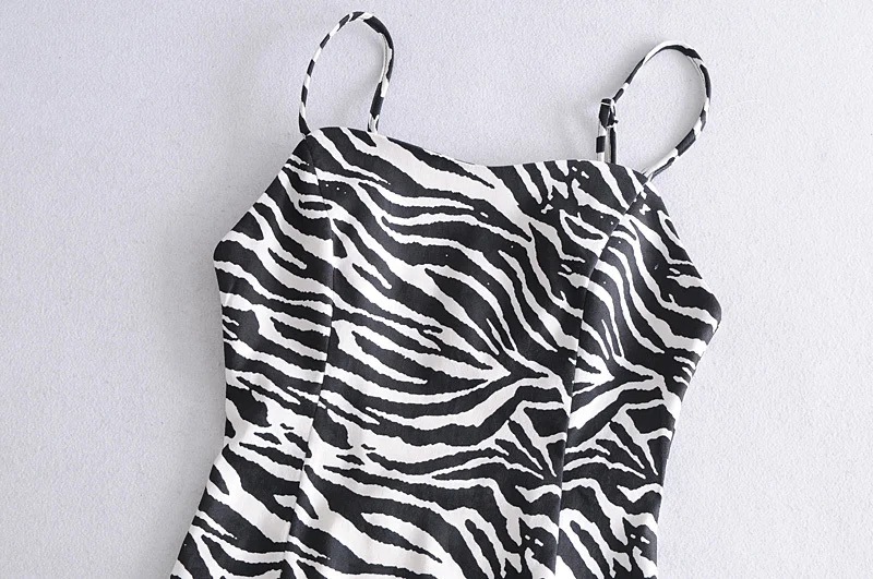 sexy zebra print suspender dress NSAC14014