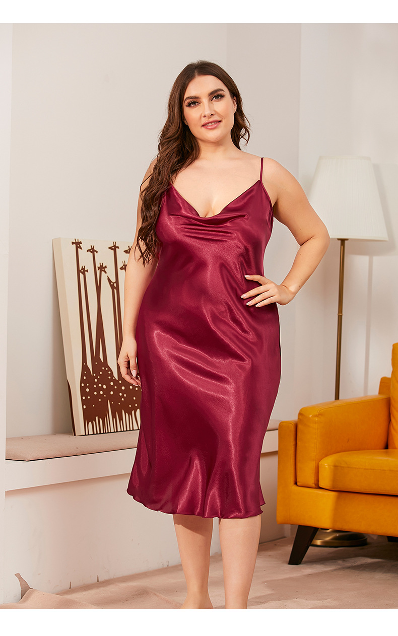 Plus Size Sling Nightdress display picture 6