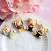 Cute cartoon resin, cream phone case with accessories, with little bears, handmade