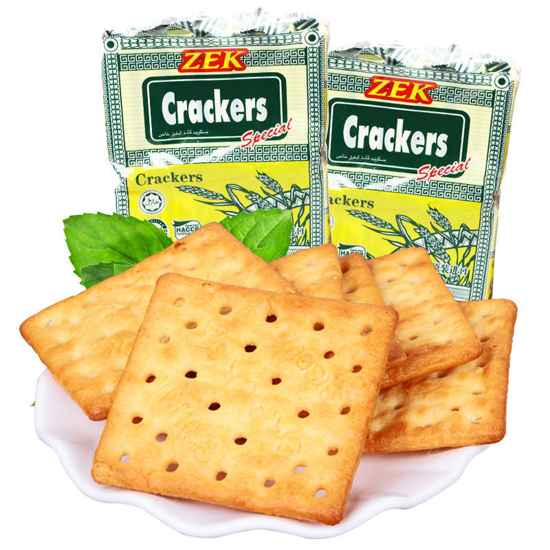 馬來西亞進口zek蘇打餅幹 原味/黃油蘇打餅幹辦公室休閑零食批發