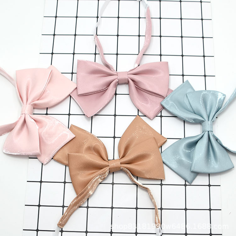 JK领花亮晶晶纯色蝴蝶结学院风制服校服领花日系女生水手服连领结