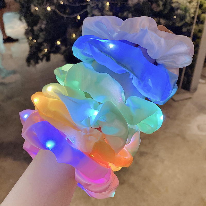 LED luminous large intestine hair ring i...