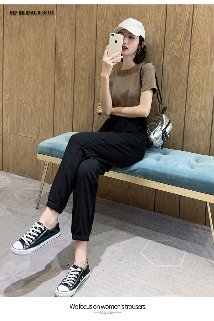 Pantalon léger femme en coton - Ref 3430172 Image 25