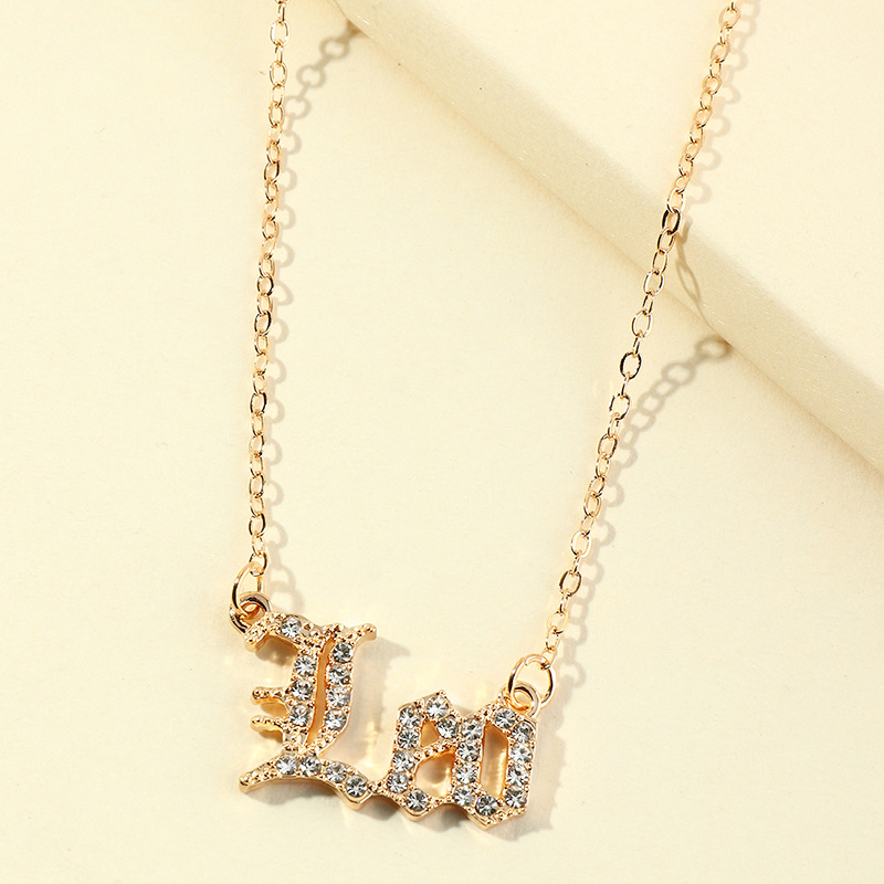 fashion  retro  diamond twelve constellation necklace