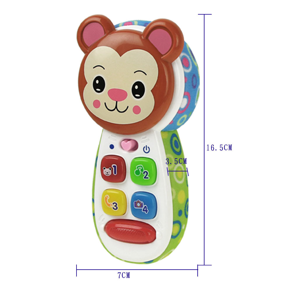 婴幼儿益智手机玩具儿童卡通动物音乐手机宝宝早教声光电话机