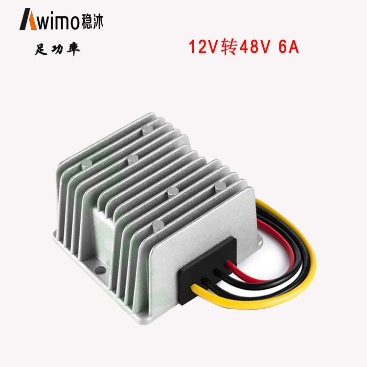 Преобразователь питания постоянного тока 12 В в 48 В 6A DC-DC Модуль повышения мощности 12 В литр 48 В автомобильный усилитель мощности