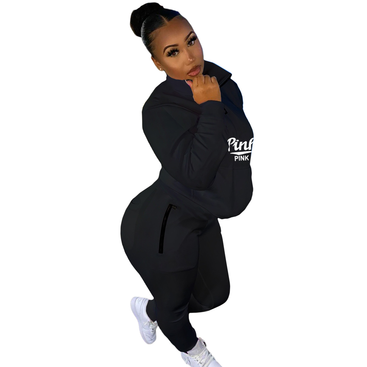 Cute Sexy Printed Letter Two Sports Set NSOJS58997