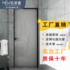Foshan Customize Kitchen Tempered Glass Swing kitchen balcony Push pull Restroom toilet Bathroom door