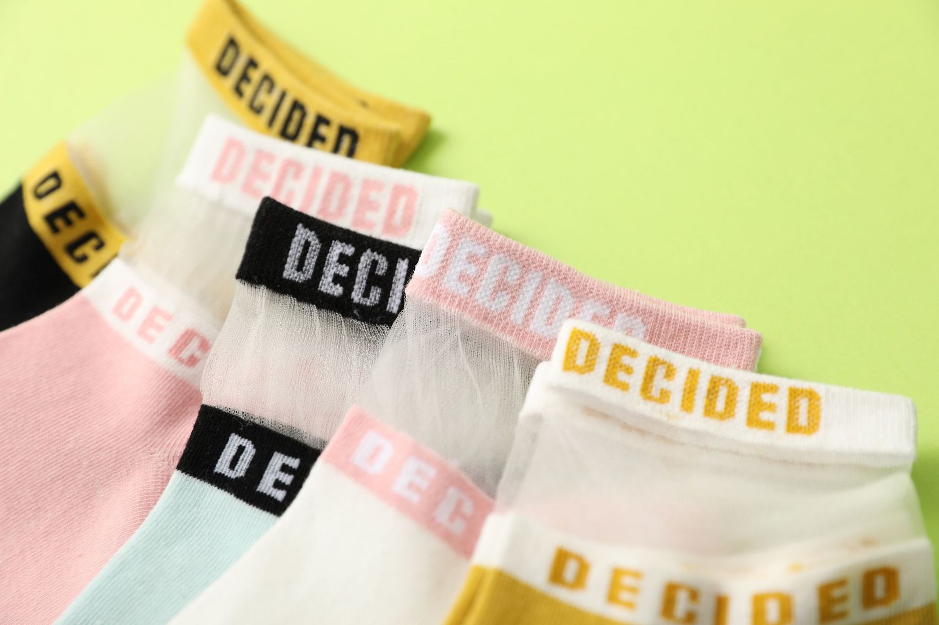 New Fashion Sweat-absorbent Letters Cotton Socks Set display picture 4