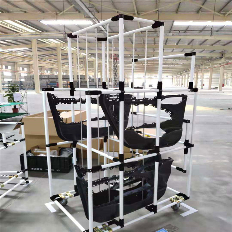 供应线棒货架 防静电精益管线棒流利货架 工厂仓储物流货架|ru