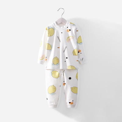 AK儿童高腰裤春秋套装6-12个月宝宝纯棉秋衣秋裤24婴幼儿内衣童装|ms