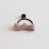 Knitted fresh hairgrip with bow, ponytail, hair accessory, hair rope, case, scarf, simple and elegant design