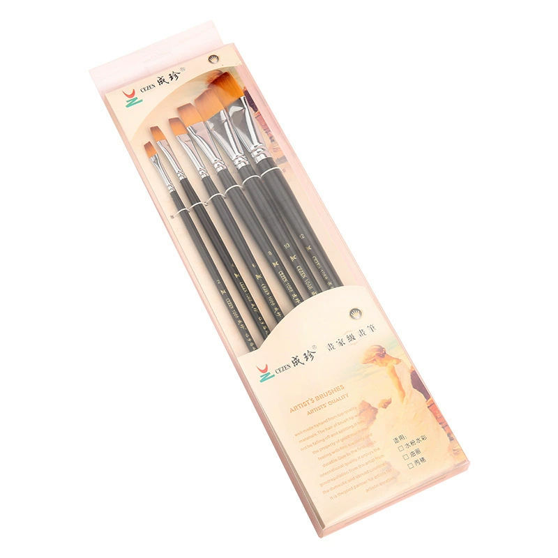 Nylon gouache, chalk, set, watercolour, acrylic, children's wooden brush, direct factory sales, wholesale