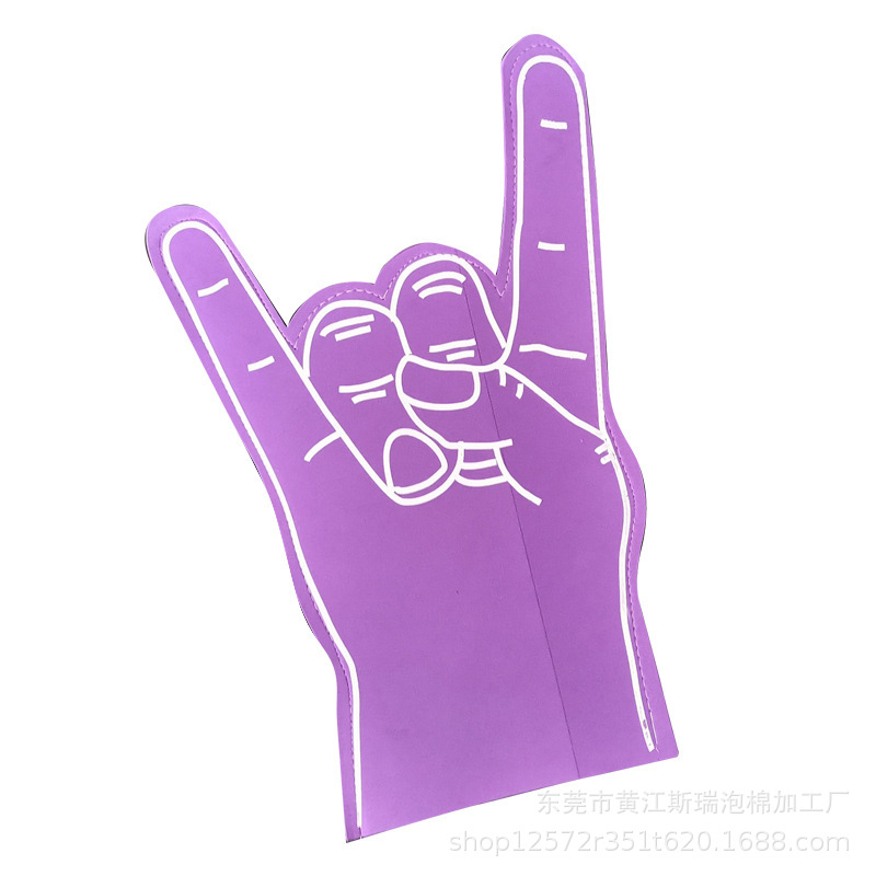 演唱会拍拍手指 海绵手指套助威 世界杯加油海绵手掌厂家现货