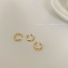 Chain, retro ear clips, no pierced ears, simple and elegant design