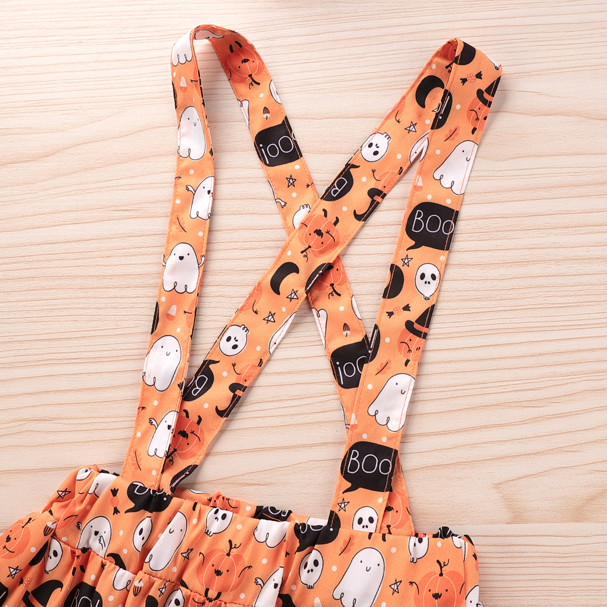 Moda Primavera Otoño Europeo Americano Halloween Calabaza Fantasma Top Estampado Bebé Falda display picture 7