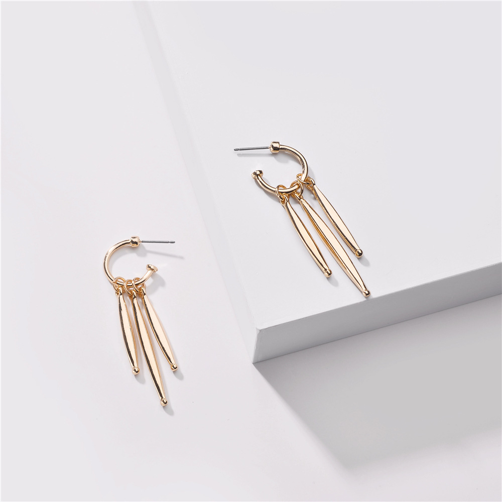 Fashion Big Earrings Jewelry Alloy Geometric Multi-drop Pendant Tassel Earrings New Earrings Wholesale Nihaojewelry display picture 1