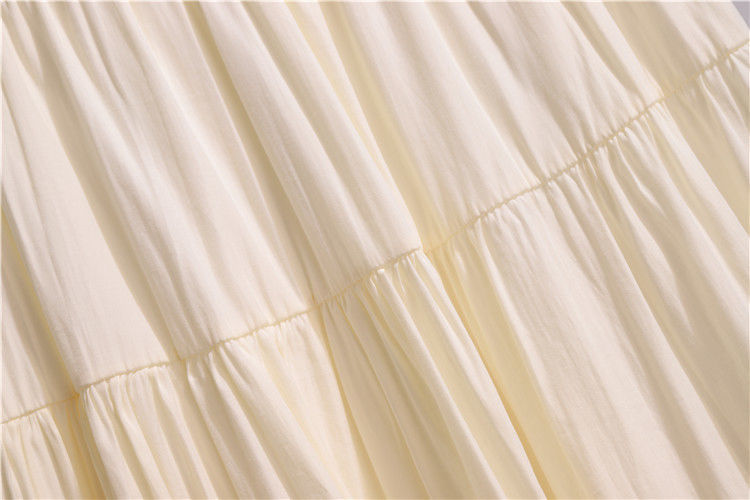 Women's Gender Casual Style Summer Spring Casual Solid Color Cotton Maxi Long Dress Skirts