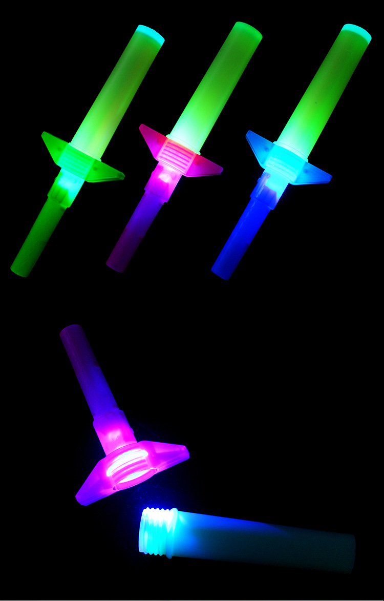 四节伸缩荧光棒演唱会道具剑型发光棒剑儿童玩具学生表演发光玩具详情4