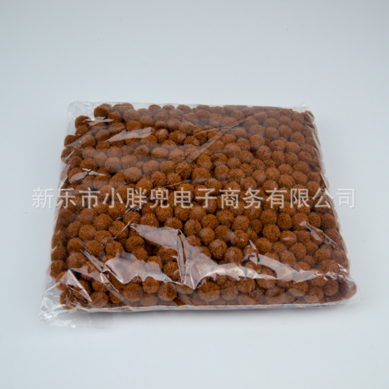 Bola de piel de colores DIY Bola de piel de poliéster joyería accesorios de juguete para niños zapatos y sombreros color mezclado pequeña bola de peluche Decoración